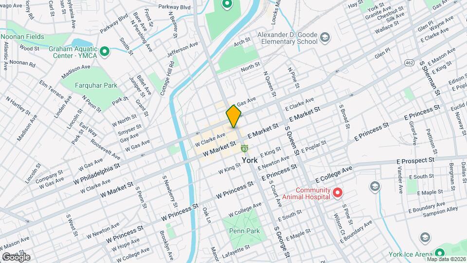 22 N George St Map and Location Details