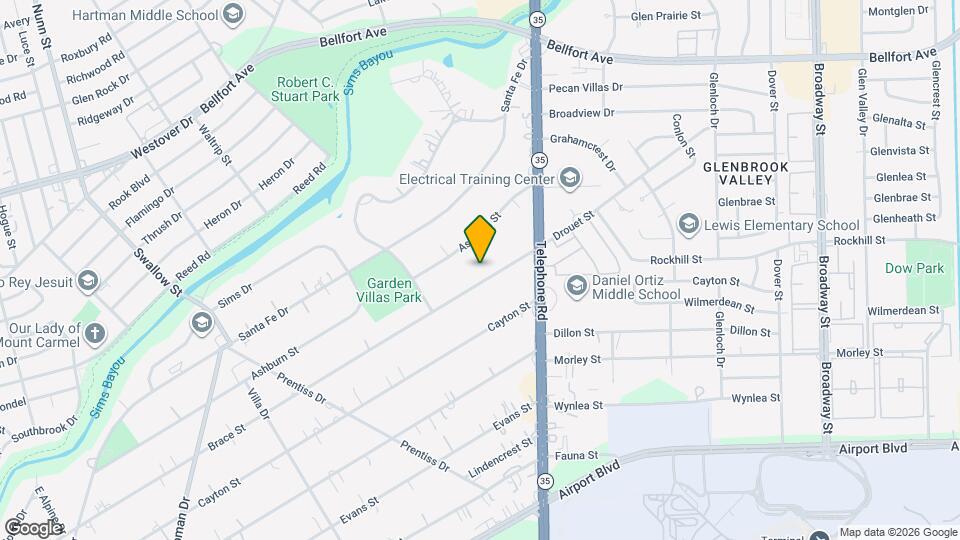 7439 Brace St, Unit 1/2 Map and Location Details