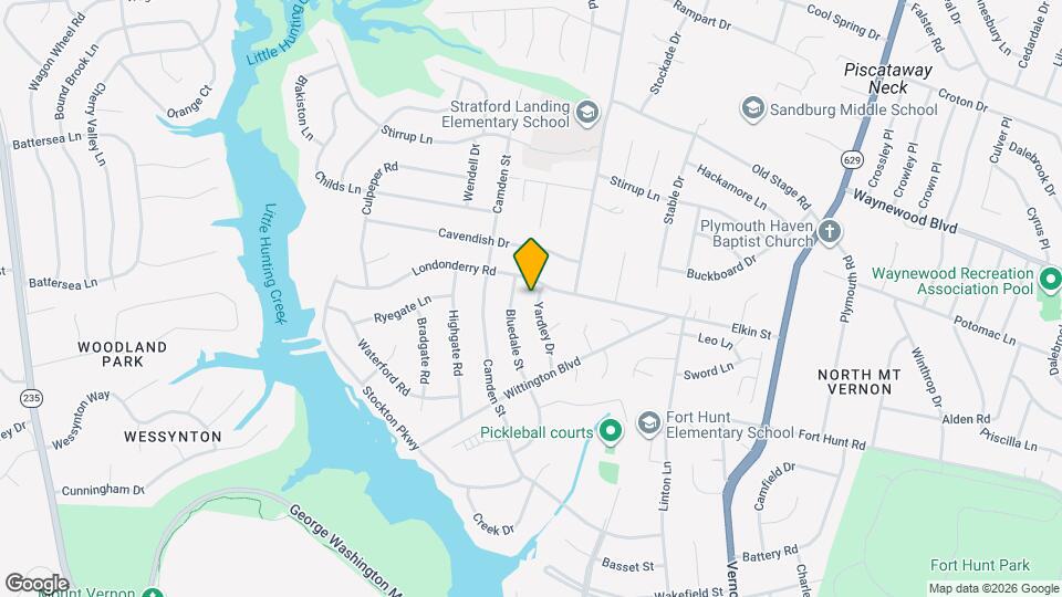 8612 Yardley Dr Mapa y Detalles de la Ubicación