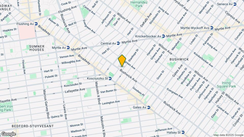 843 Bushwick Ave Map and Location Details