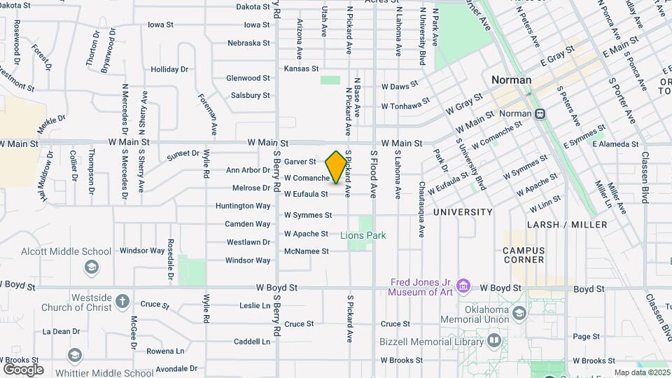 909 W Eufaula St Map and Location Details