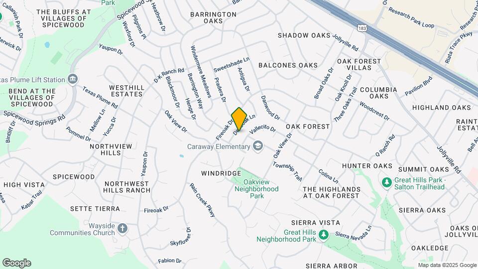 11207 Deadoak Ln Mapa y Detalles de la Ubicación