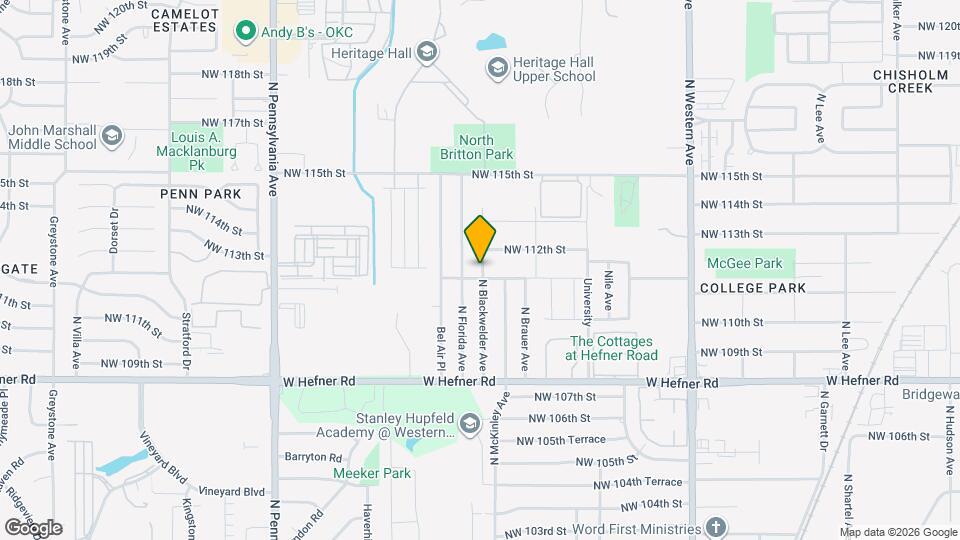 11329 N Blackwelder Ave Map and Location Details