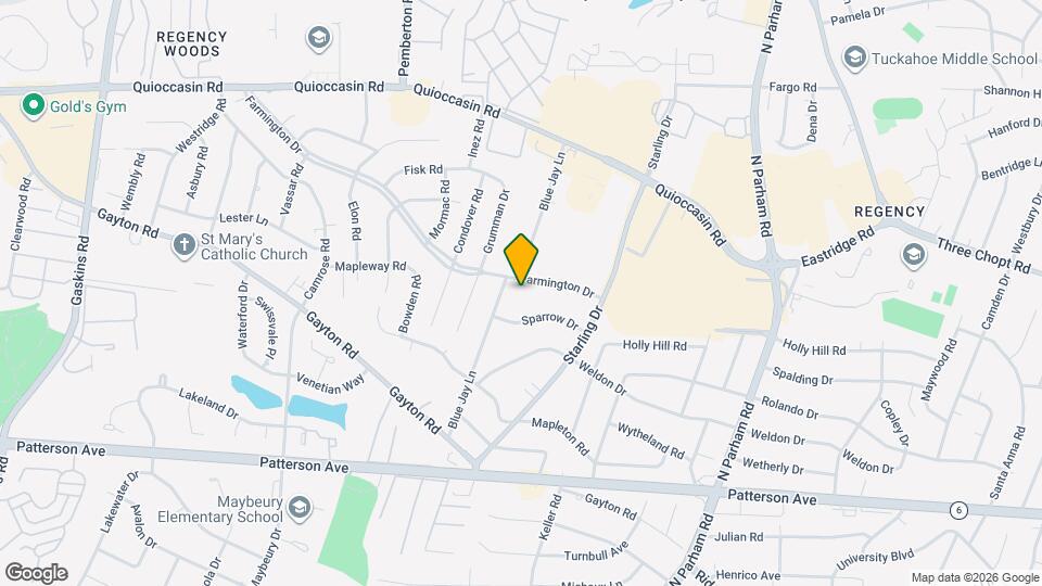 9023 Farmington Dr Map and Location Details