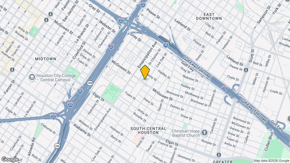 2528 Live Oak St Map and Location Details