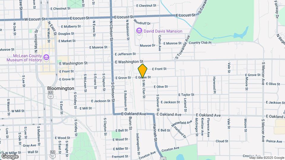 929 E Grove St Map and Location Details