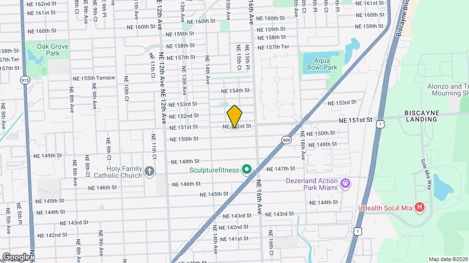 1460 NE 151st St Map and Location Details