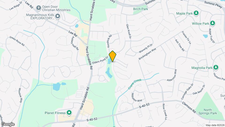 126 Elders Pond Cir Map and Location Details