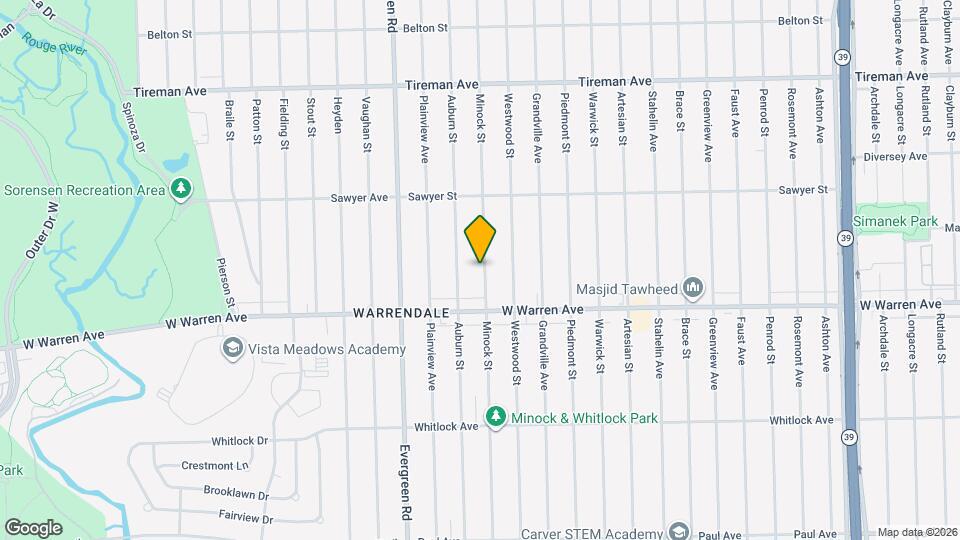 7283 Minock St Map and Location Details