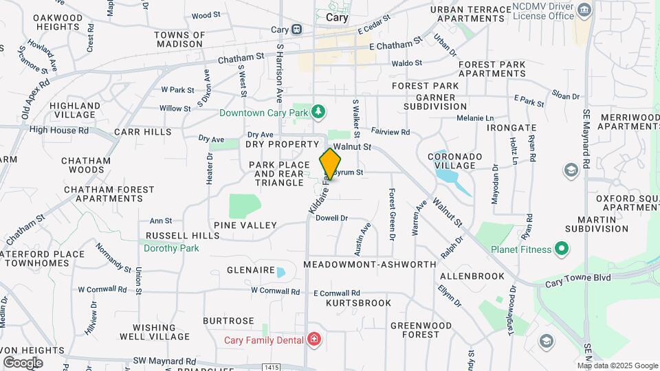 509 Kildaire Farm Rd Map and Location Details