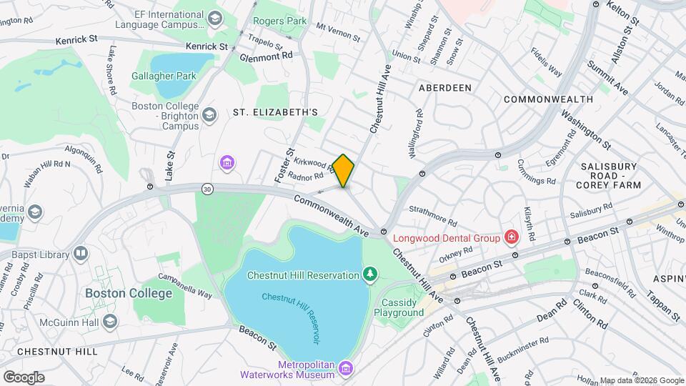 229-231 Chestnut Hill Ave Map and Location Details