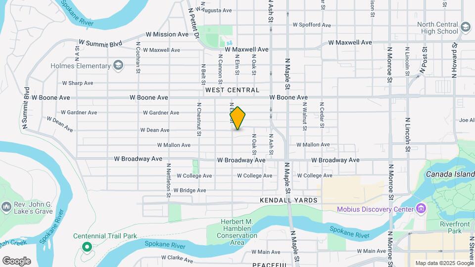 1833 W Dean Ave Mapa y Detalles de la Ubicación