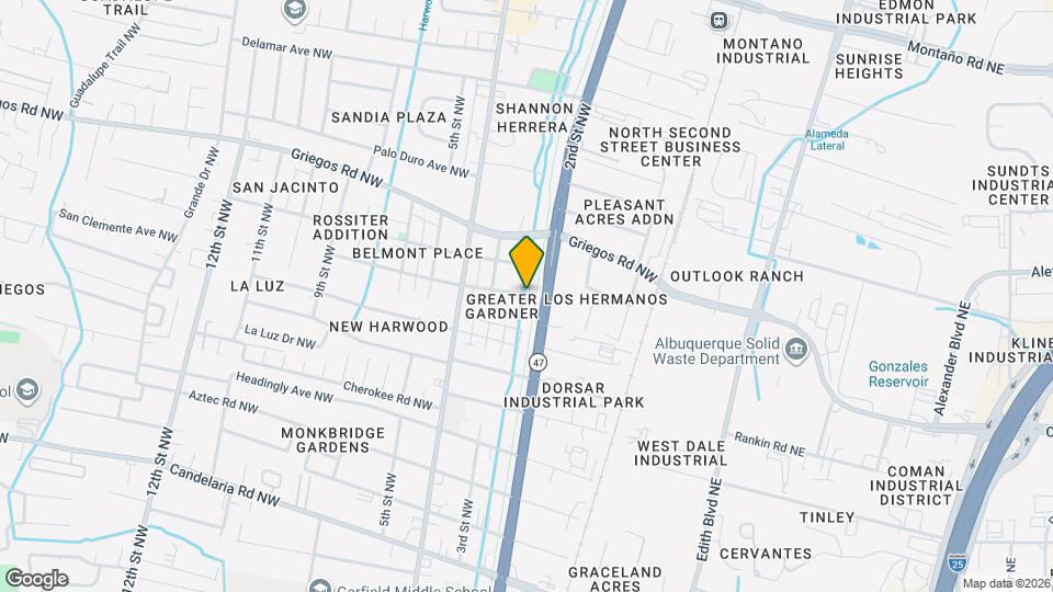 4500 Jupiter St NW, Unit A Mapa y Detalles de la Ubicación
