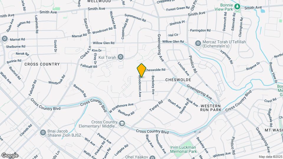 6233 Woodcrest Ave Map and Location Details