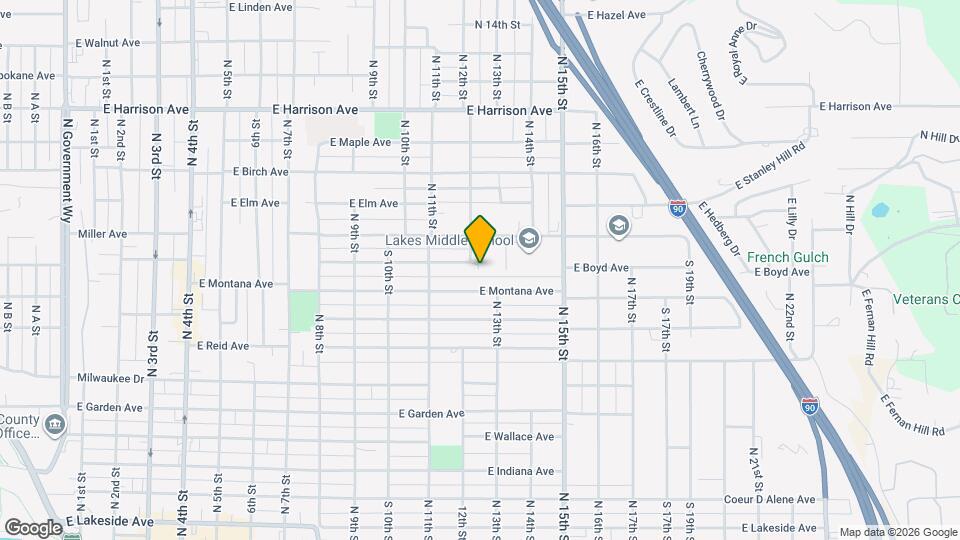 1208-1210 E Boyd Ave Map and Location Details