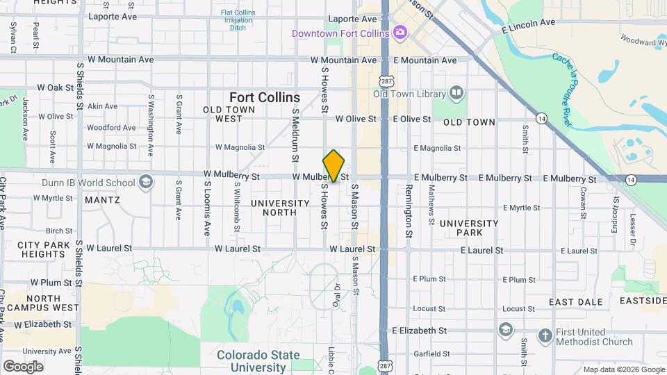 510 S Howes St Map and Location Details