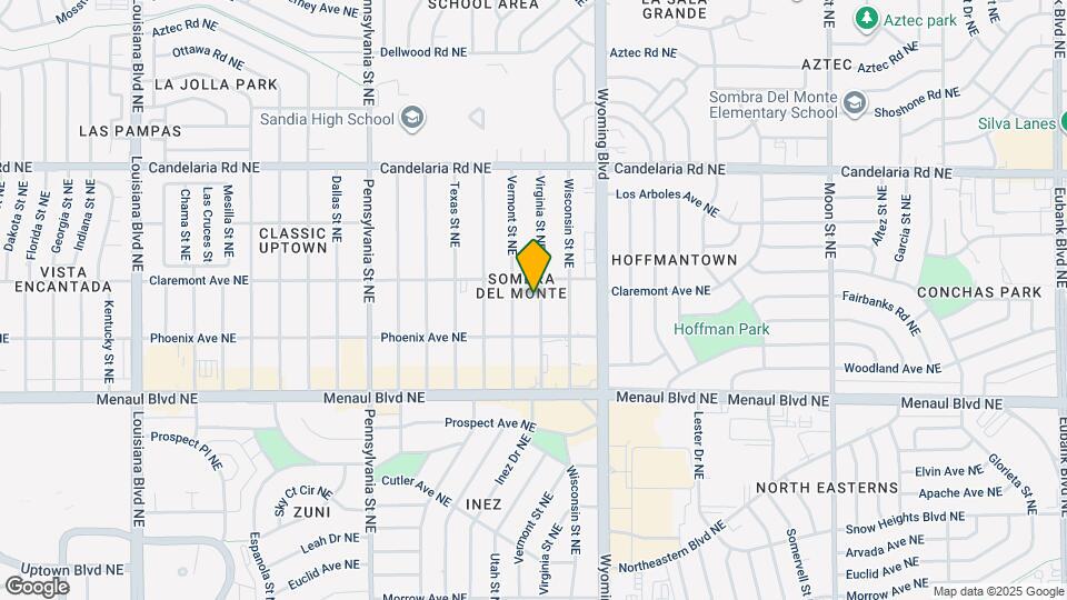 2621 Virginia St NE Map and Location Details