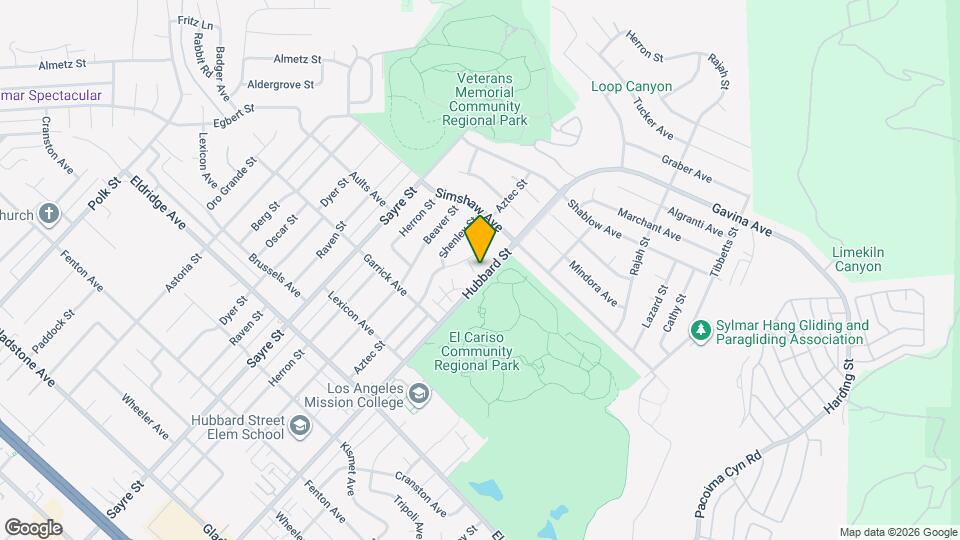 13056 Aztec St Map and Location Details