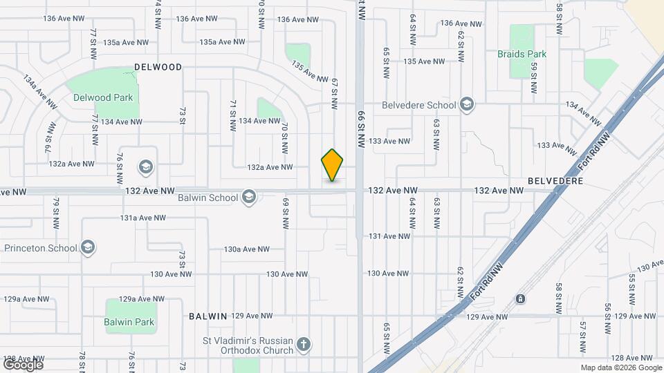 6704-6132 132 Ave NW Map and Location Details