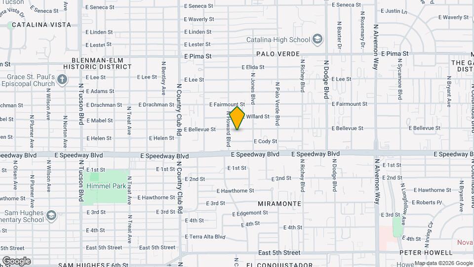 3310 E Bellevue St Map and Location Details