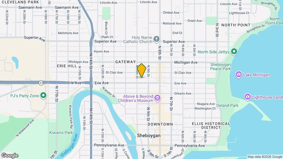 922-924 Erie Ave Mapa y Detalles de la Ubicación