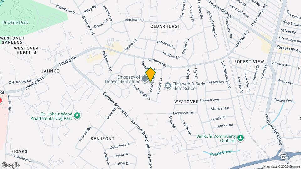 942 Halsey Ln Map and Location Details