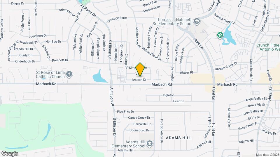 9655 Bratton Dr Map and Location Details
