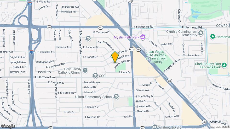 4880 Pancho Villa Dr Mapa y Detalles de la Ubicación