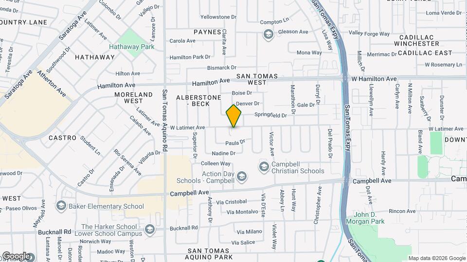 1196 W Latimer Ave Map and Location Details