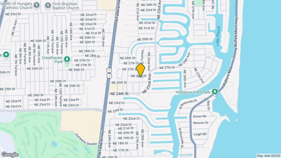 2533 NE 21st Terrace Map and Location Details