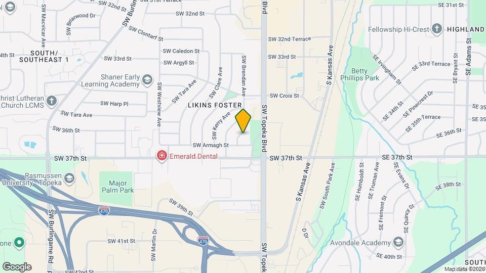 3520 SW Brendan Ave Map and Location Details