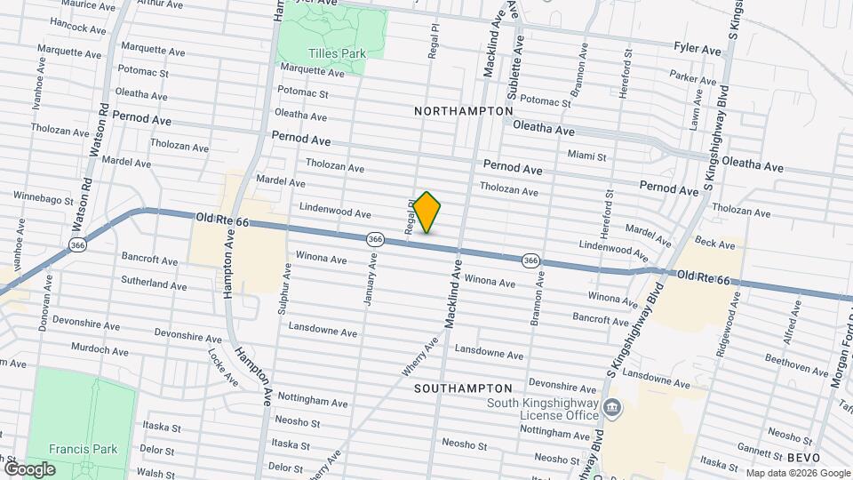 5445 Chippewa St Map and Location Details