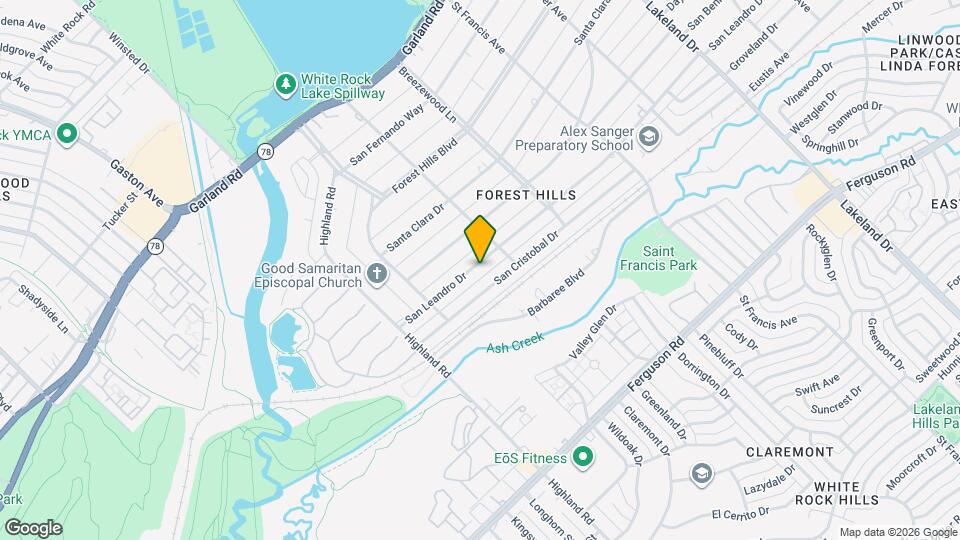 8162 San Leandro Dr Map and Location Details