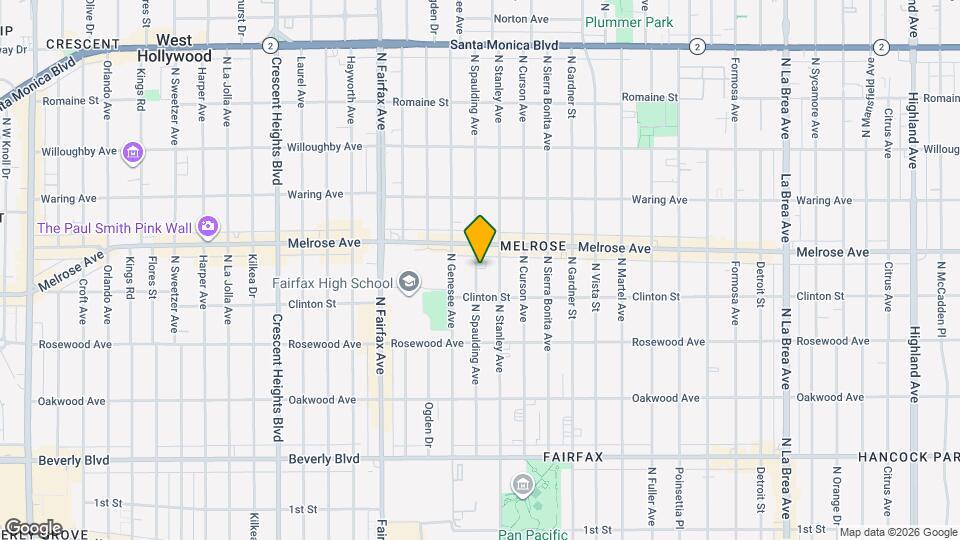 630 1/2 North Spaulding Avenue Map and Location Details