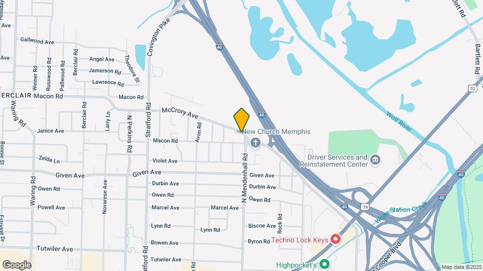 1023 N Mendenhall Rd Map and Location Details