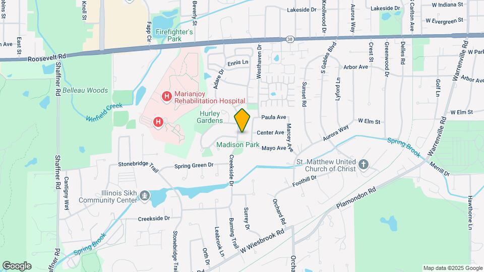 1221 Creekside Dr Map and Location Details