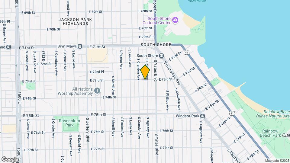 7304 S Oglesby Ave Mapa y Detalles de la Ubicación