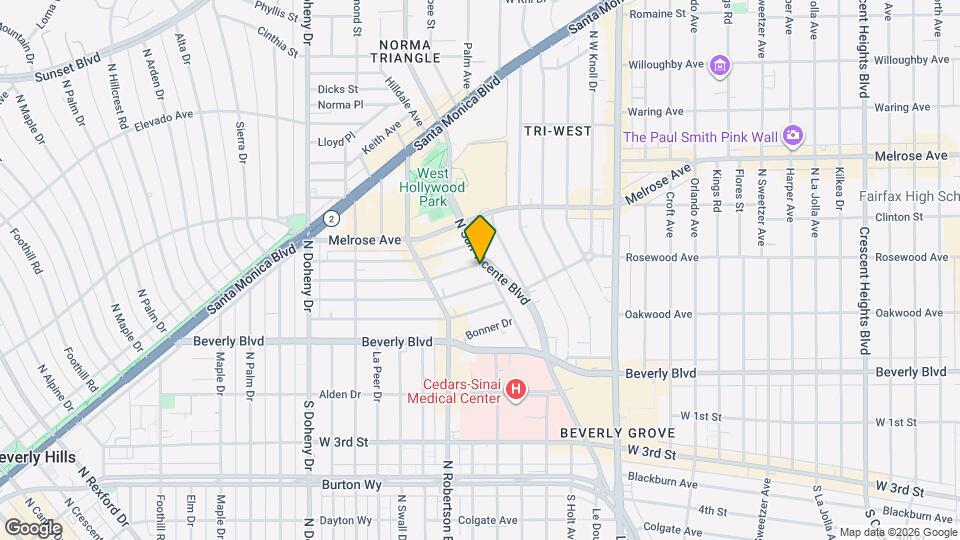 8704 Dorrington Ave Map and Location Details