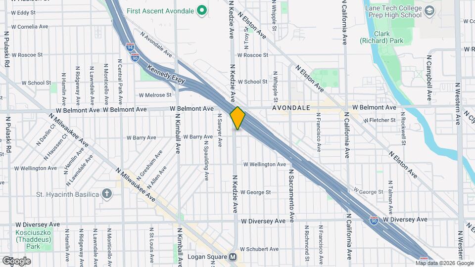 3101 N Kedzie Ave Map and Location Details