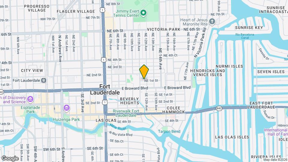 1140 NE 1st St Map and Location Details