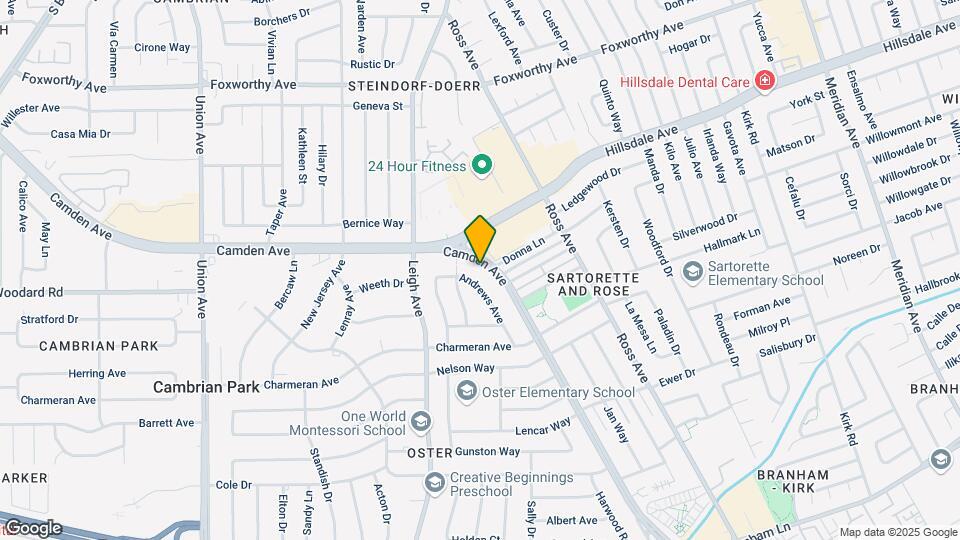 3677 Camden Ave Map and Location Details
