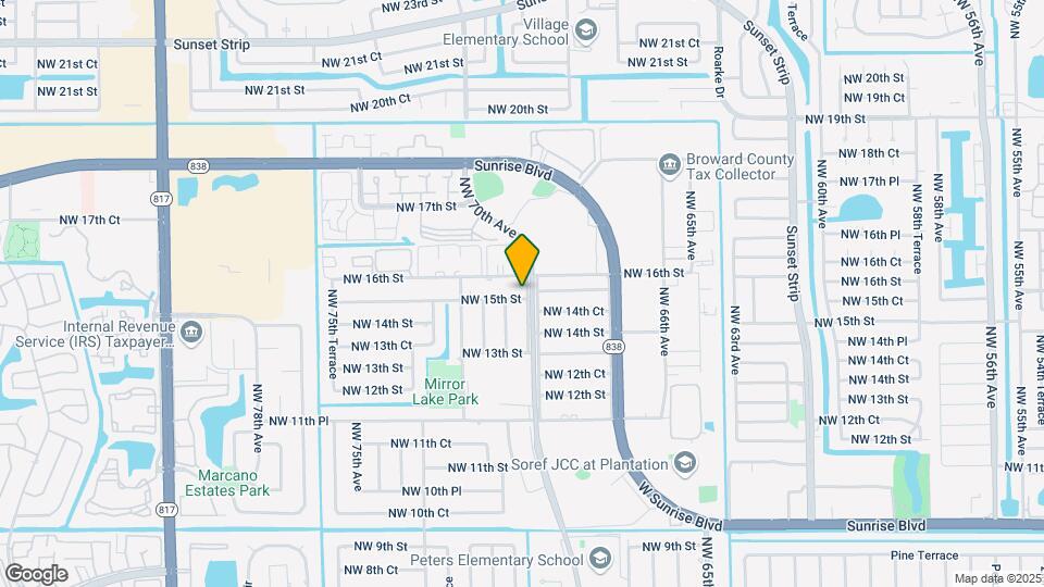 7001 NW 15th St Map and Location Details
