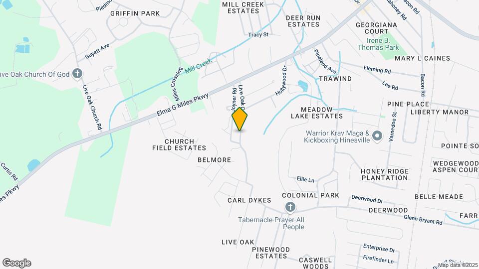 989 Live Oak Dr Map and Location Details