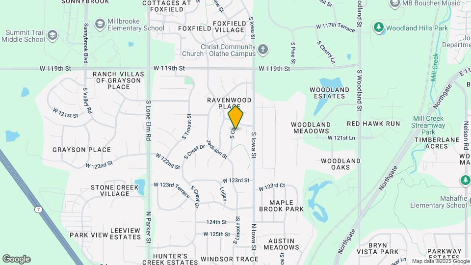 12137 S Clinton St Map and Location Details