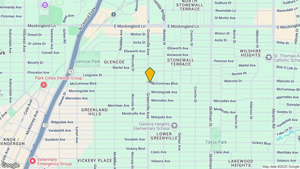 5710 McCommas Blvd Map and Location Details