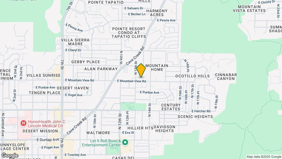 1336 E Mountain View Rd-Unit -202 Map and Location Details