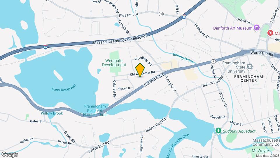 1325 Worcester Rd Mapa y Detalles de la Ubicación