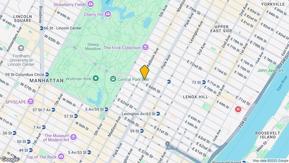 53 E 66th St Map and Location Details
