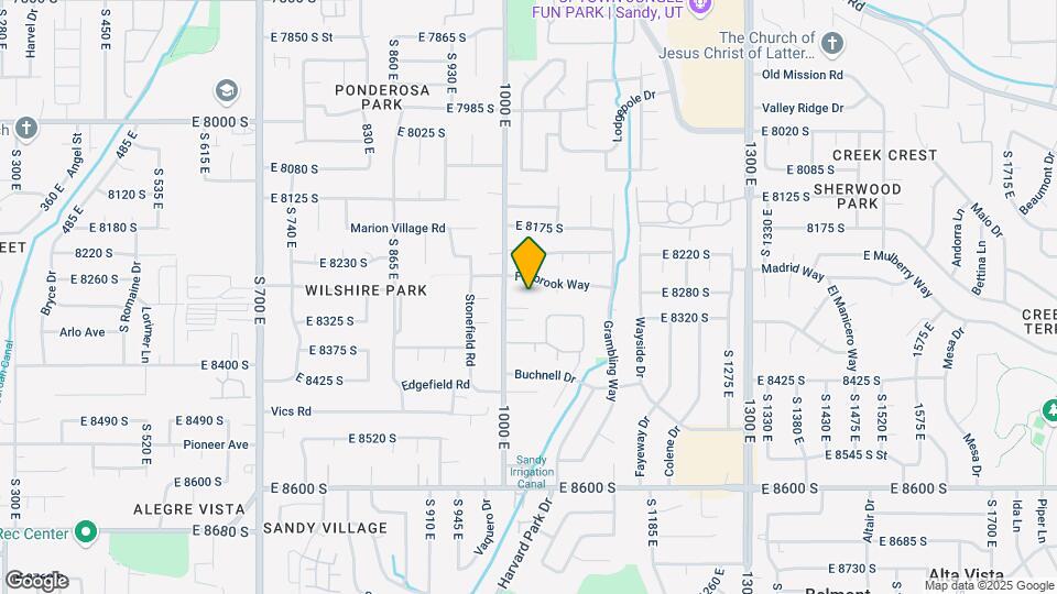 8284 S Fallbrook Cir Map and Location Details