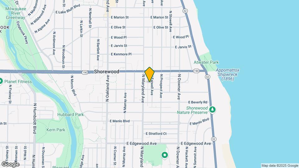3913 N Farwell Ave Map and Location Details